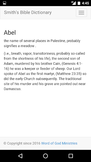 Smith's Bible Dictionary Free Screenshot 1