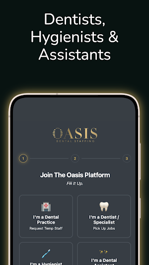 Oasis - Dental staffing Screenshot 1