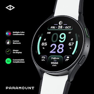 Paramount: Digital Watch Face Screenshot 0