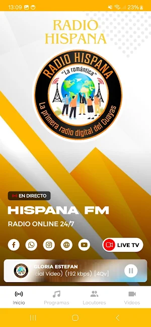 RADIO HISPANA FM ECUADOR Screenshot 1