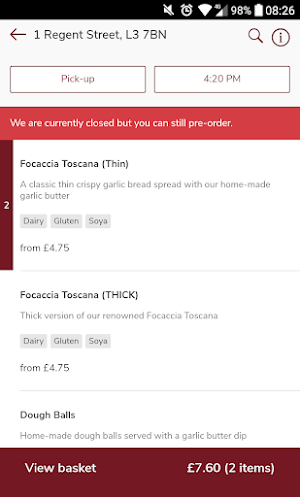 Casa Italia Delivery Screenshot 1