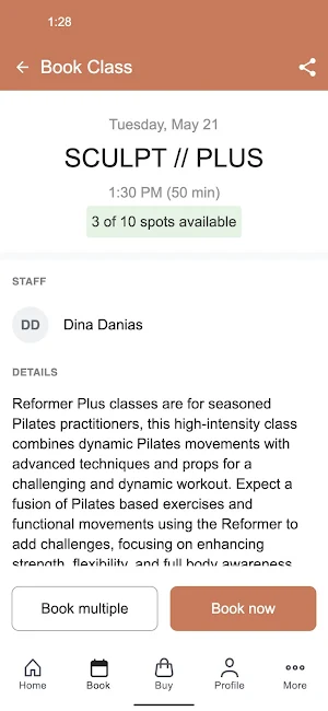 Sculpt Studio Fitness Screenshot 2