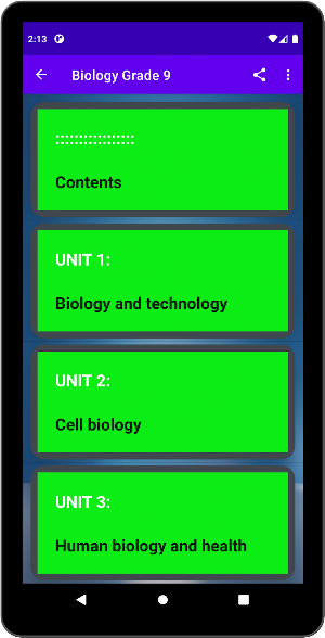 Biology Grade 9 Screenshot 3