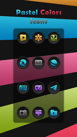 Pastel Colors On Gray Icons Screenshot 2