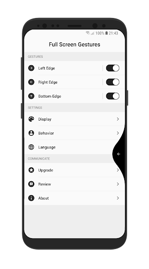 Full Screen Gestures Screenshot 1