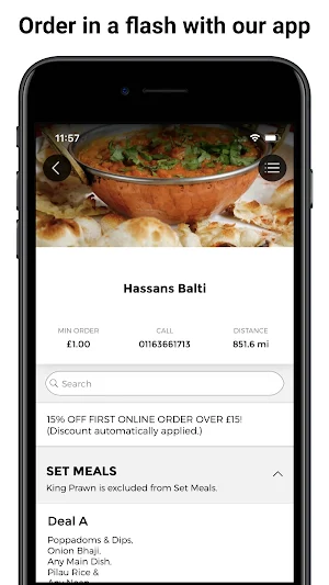 Hassans Balti Screenshot 0