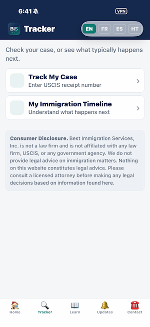 Best Immigration Case Tracker Screenshot 0