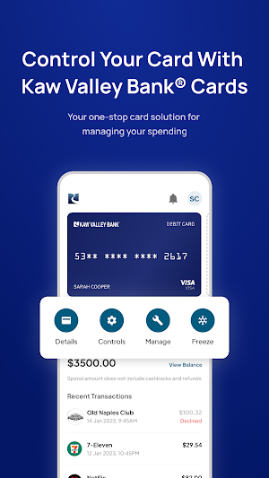 Kaw Valley Bank Cards Screenshot 0