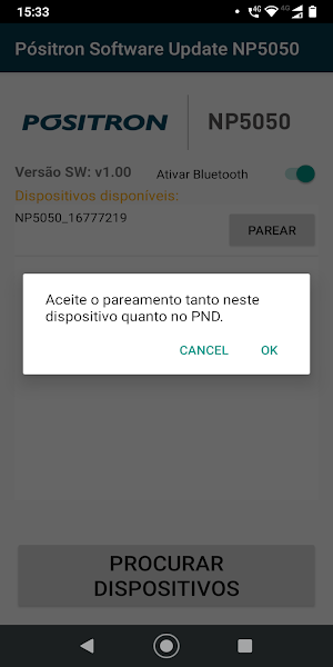Pósitron Software Update NP5050 Screenshot 3