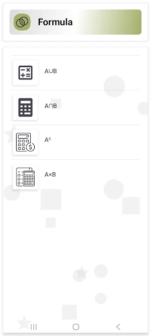 Set Operations Calculator Screenshot 2