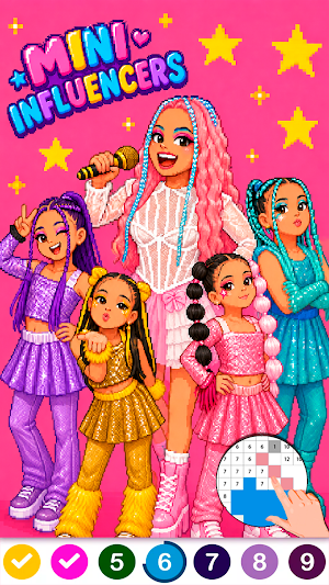 Señorita Influencer Colorear Screenshot 3
