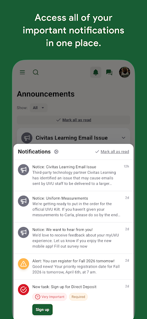 myUVU Screenshot 3