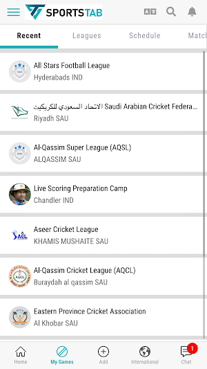 SportsTab Screenshot 1