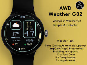 AWD Weather G02 watchface Screenshot 2