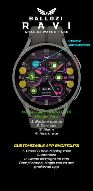 BALLOZI RAVI Watch Face Screenshot 2