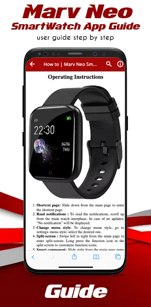 Marv Neo SmartWatch App Guide Screenshot 2