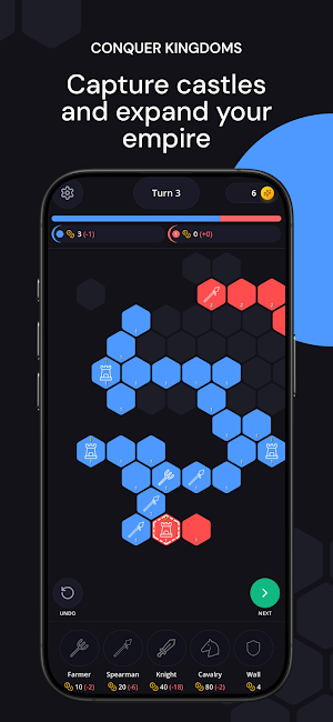 Hex Wars: Turn-Based Strategy Screenshot 2
