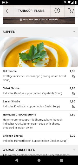 Tandoori flame Unterföhring Screenshot 0
