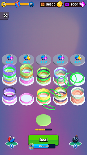 Slinky Ring Color Sort Screenshot 2