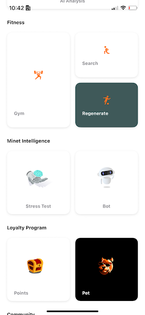 Minet Aura App Screenshot 3