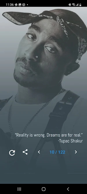 Tupac Shakur Quotes and Lyrics Screenshot 2