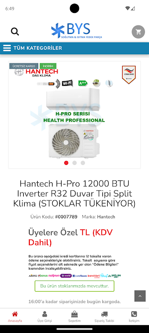 Bys Soğutma Yedek Parça Screenshot 2