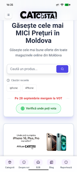 CâtCostă.md - Compară Prețuri Screenshot 1