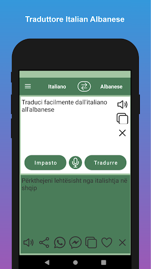 Italian to Albanian Translator Screenshot 1