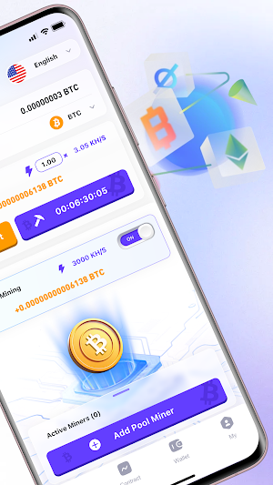 iMiner&BTC Screenshot 1