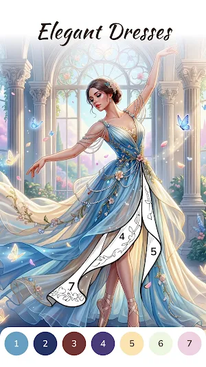Dress Color: Paint by Number Screenshot 0