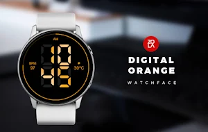 Digital Orange Watch Face Screenshot 0