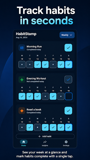 HabitStamp: Habit Tracker Screenshot 0