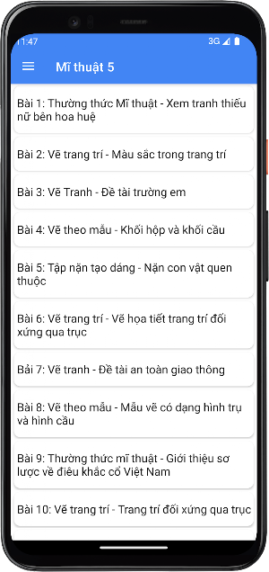 Mĩ thuật Lớp5 Screenshot 3