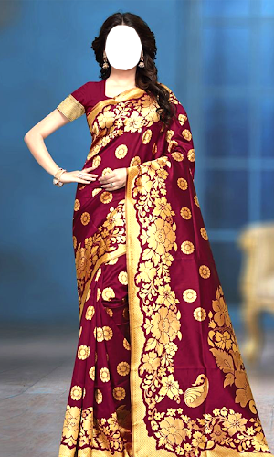 Women Pattu Saree Photo Maker Screenshot 1