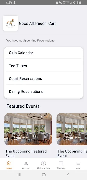 River Bend Golf and CC Screenshot 1
