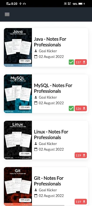 GoalKicker - Programming Books Screenshot 0