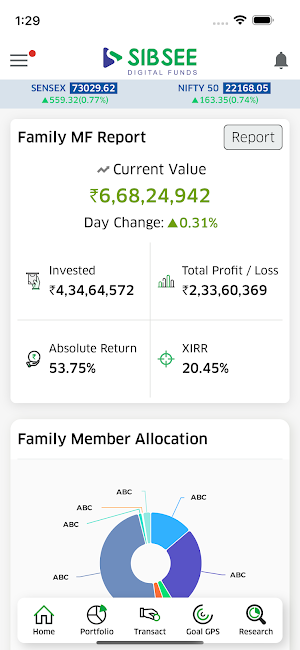 SIBSEE DIGITAL MUTUAL FUNDS Screenshot 1