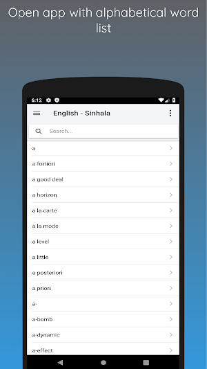 Sinhala Tamil English Dictionary Screenshot 1