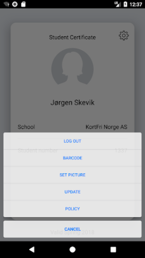 KortFri Screenshot 2