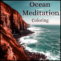 Coloring Book Ocean Meditation