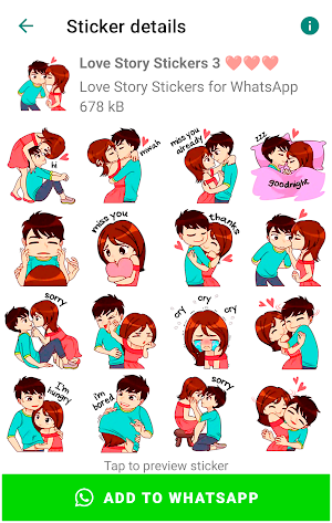 Love Story Stickers Screenshot 2