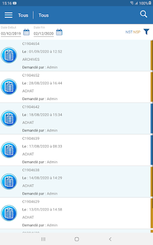 Clinisys Prélèvement Economat Screenshot 3