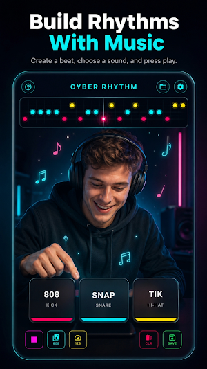 Cyber Rhythm: Hand Beats Screenshot 2
