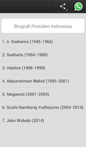 Biografi Presiden Indonesia Screenshot 1