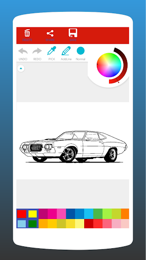 Muscle Car Coloring Book Screenshot 3