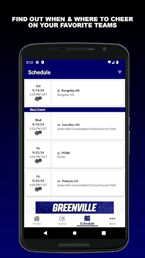 GCS Athletics Screenshot 1