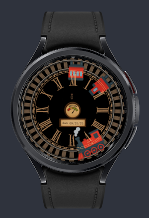 Vintage Train Watch Face Screenshot 1
