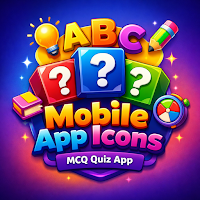 Mobile App Icons Trivia Quiz