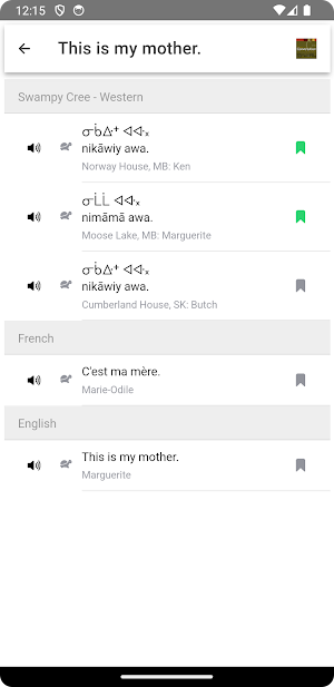 Swampy Cree (W) Conversation Screenshot 3