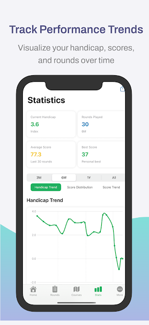 Golf Handicap Tracker Screenshot 2